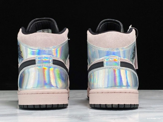 Cheap Powder Iridescent Jordan Air 1 (W) Dirty BQ6472-602 Mid 0817